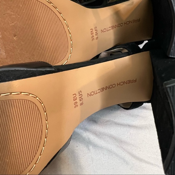 French Connection Dita Black platform heal